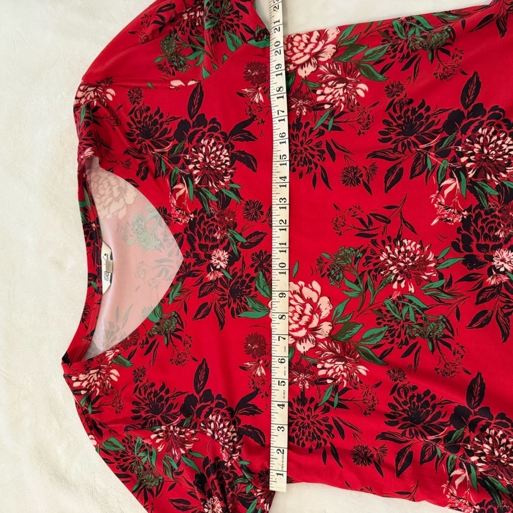 The Pioneer Woman Blouse Top Size XL Floral V-Neck Pullover 3/4 Sleeve Casual - Picture 7 of 8